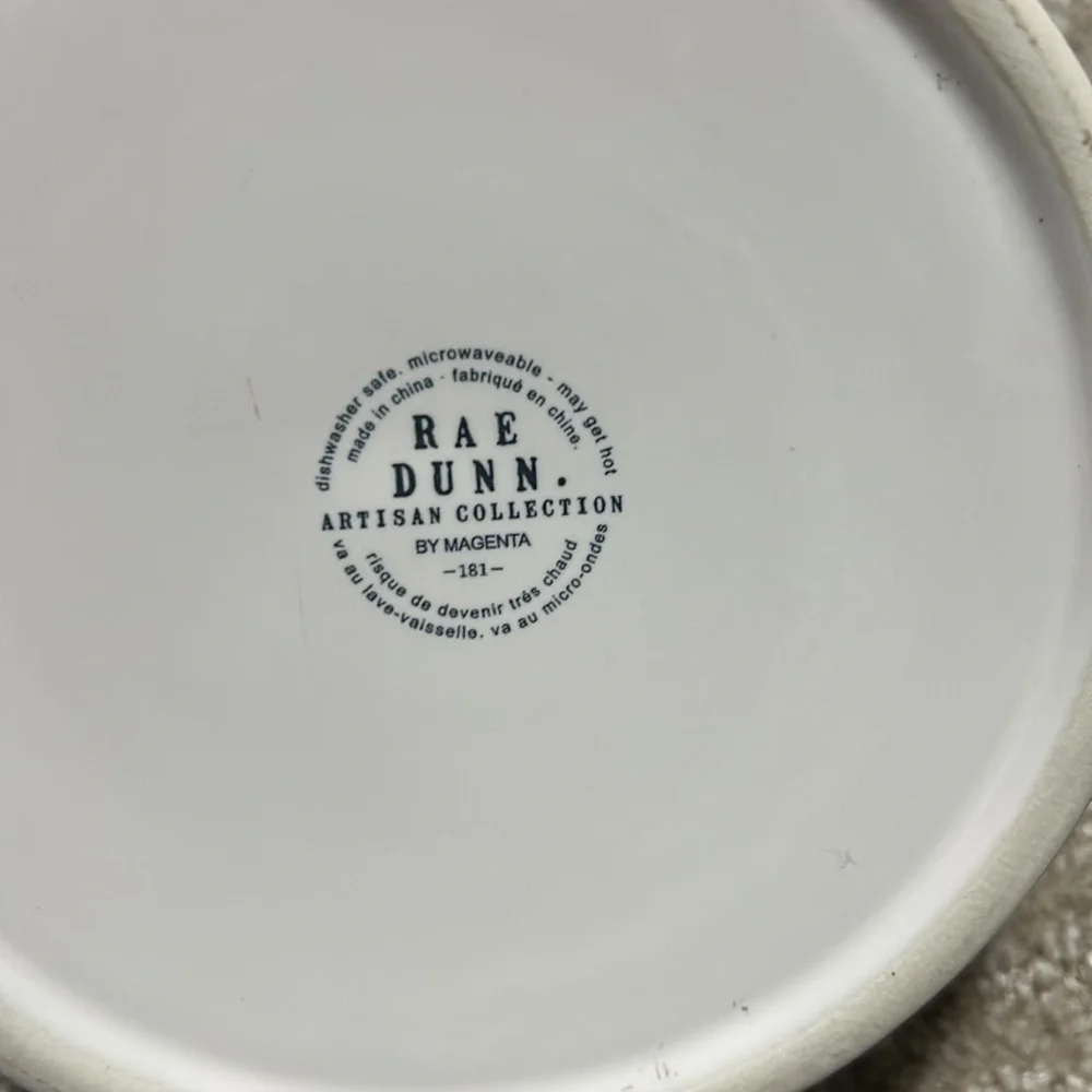 Rae Dunn OH CANADA large dog bowl